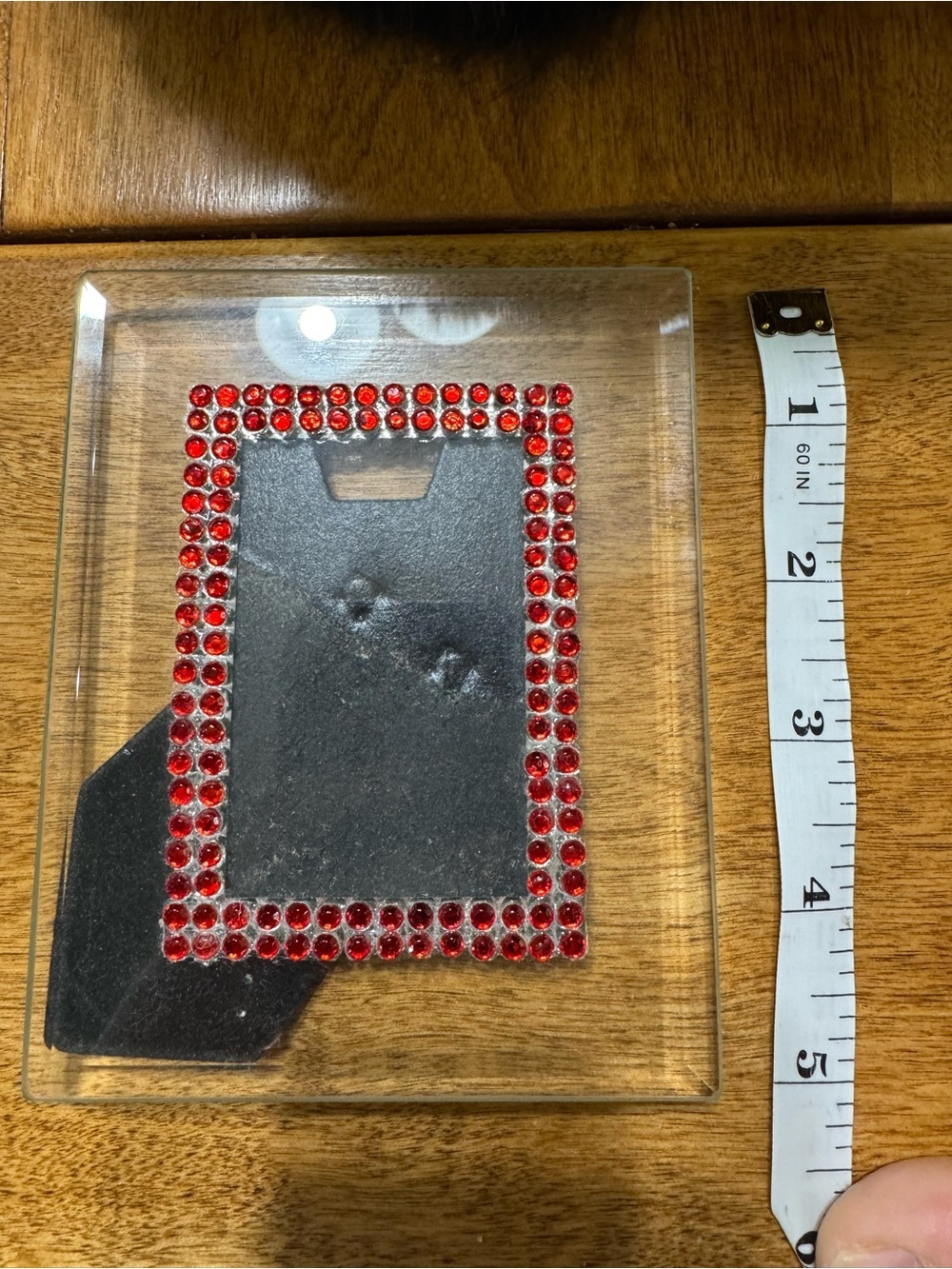 Glass Red Gemstone Mini Picture Frame - Picture 6 of 6